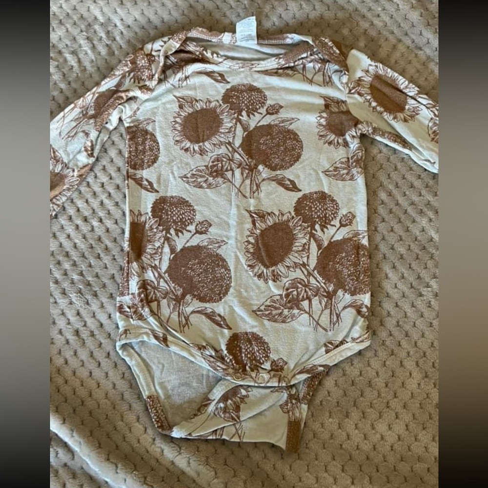 Kate Quinn sunflower onsie
